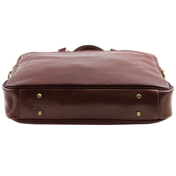 Leder-Laptoptasche Urbino 1 Fach Boden